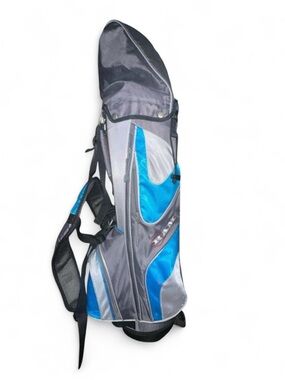 Men's Gray and Blue Golf Carry Bag - Lightweight Travel Golf Bag
